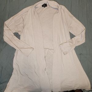 COA By Anthropologie Size XL Blush Pink Open Cardigan‎ Sweater Tunic Duster Boho